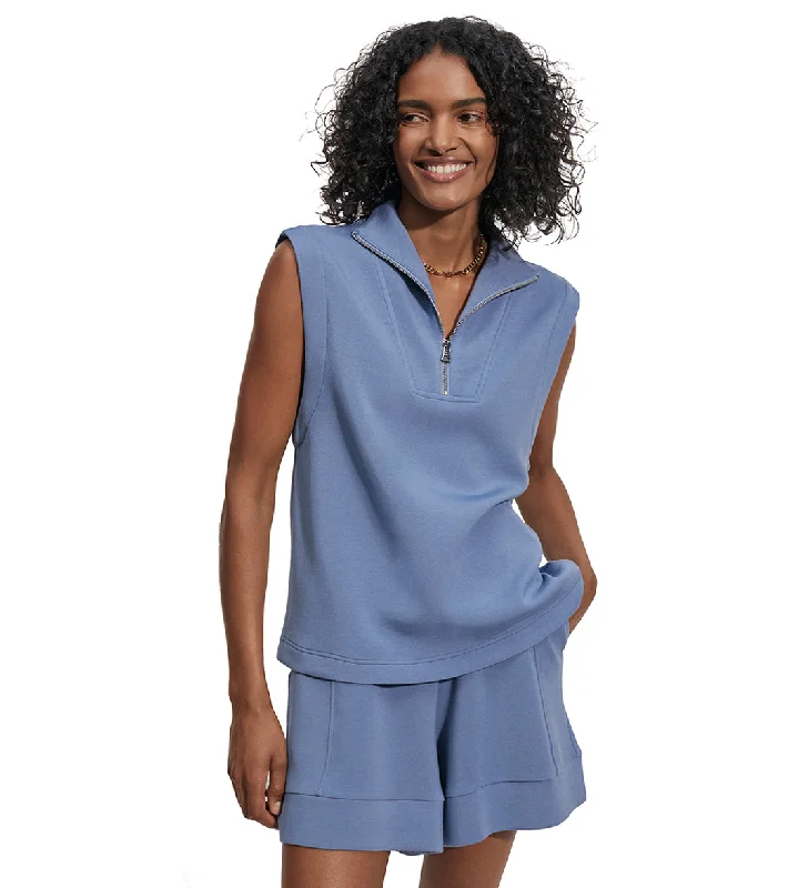 Varley Magnolia Half Zip Tank Coronet Blue Clearance Sale, All Cheap