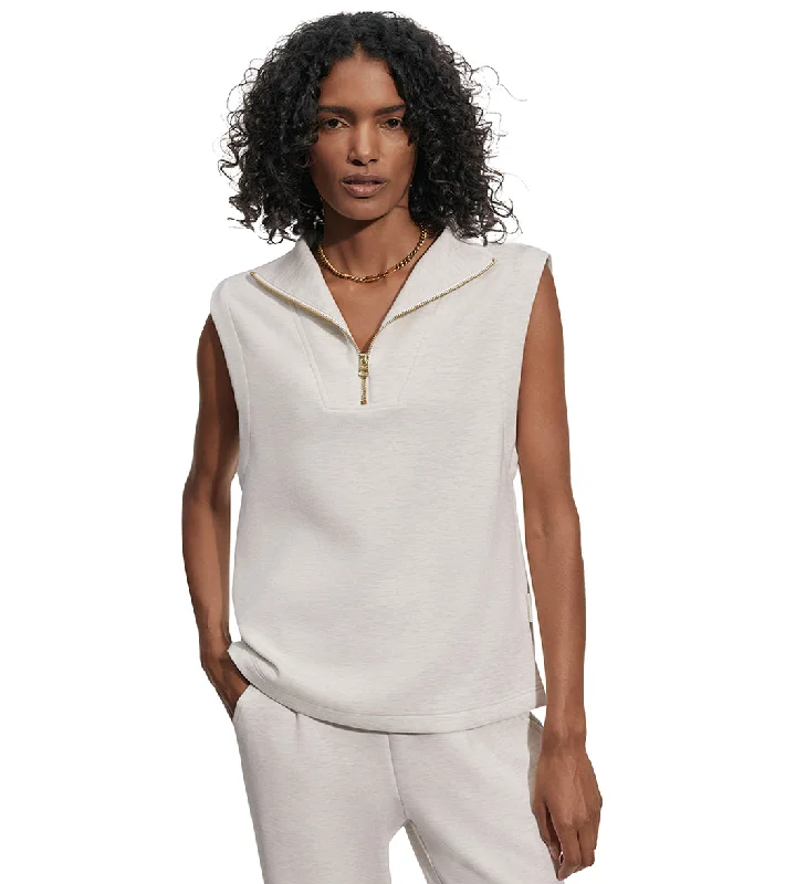 Varley Magnolia Half Zip Tank Ivory Marl Crazy Discounts, Hurry Up