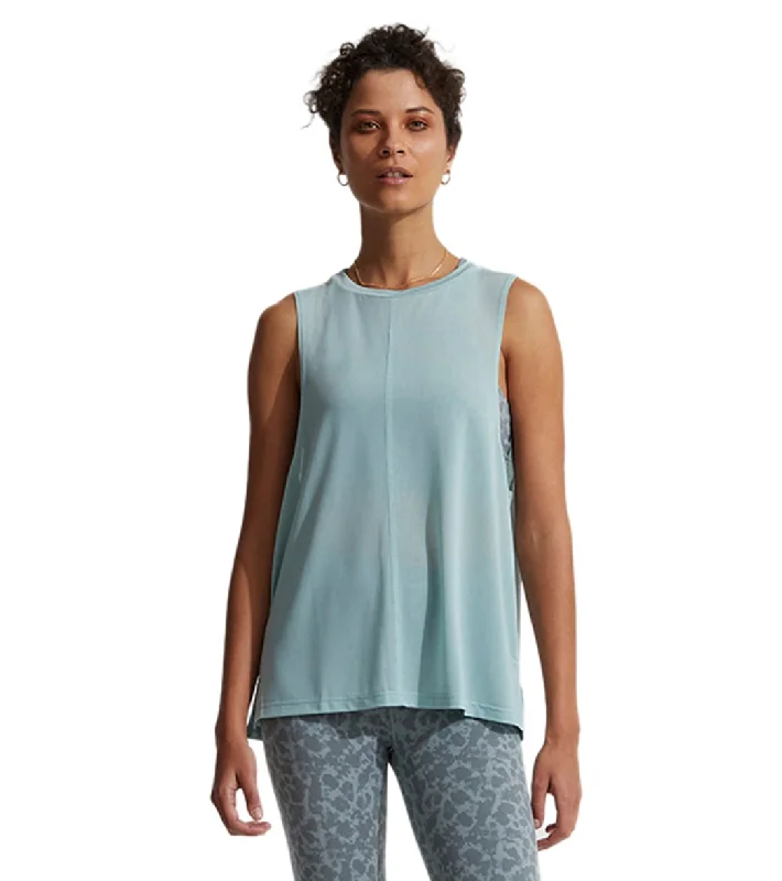 Varley Mariposa Tank Gray Mist Season Transition Versatile Wear Clearance