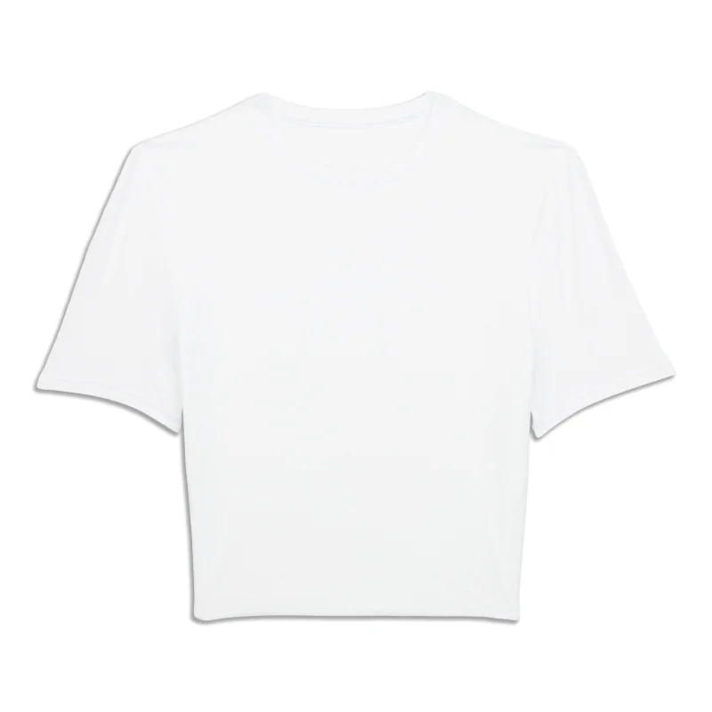 Wundermost Ultra-Soft Crewneck Cropped T-Shirt Sale Seasonal Sale