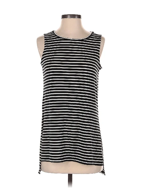 Stripe Side Split Tank New In This Season