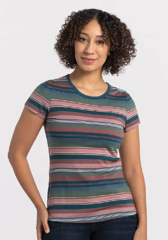 Addie Short Sleeve Crew - Adirondack 2.0 Stripe Flash Sale