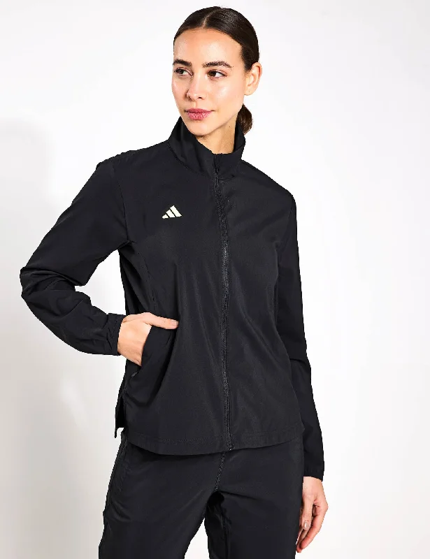 Adizero Essentials Running Jacket - Black Trendy Urban Attire