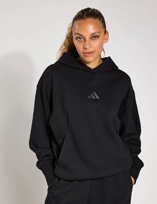 ALL SZN Fleece Loose Hoodie - Black Huge Savings On Parisian Styles