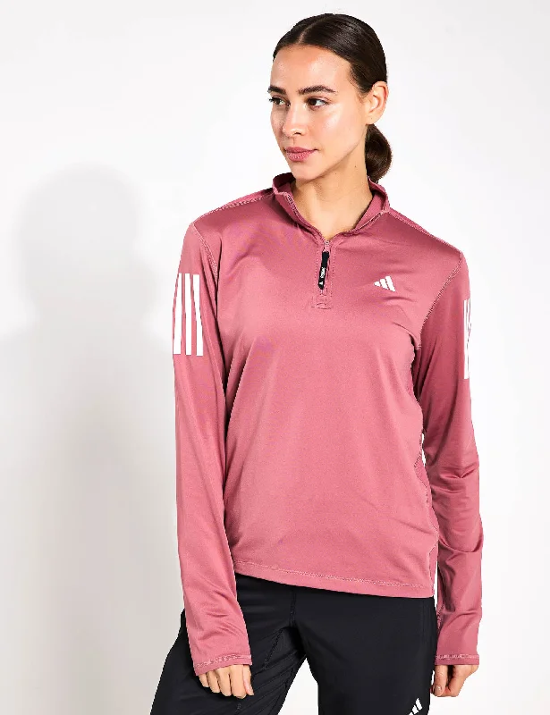 Own the Run Half-Zip Jacket - Preloved Crimson Unleash Your Trendy Side