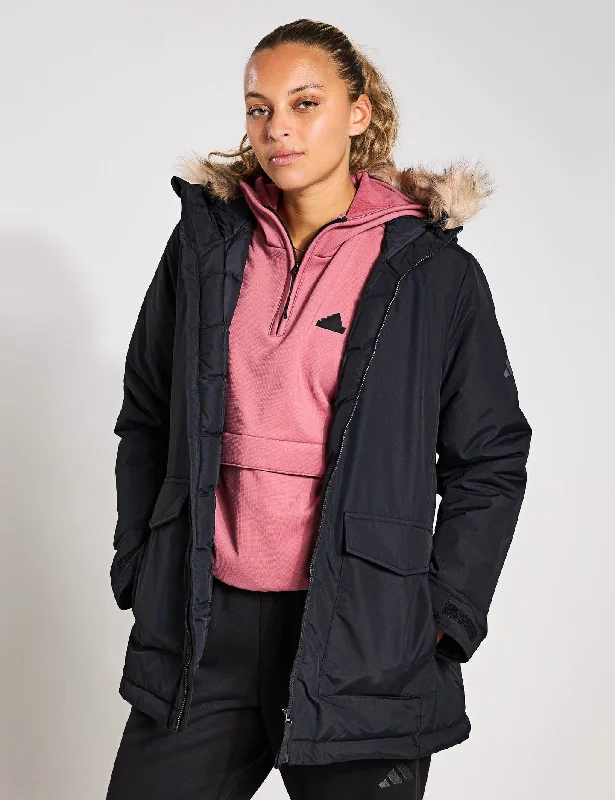 Paveric Fur Parka - Black Great Prices On Feminine Styles