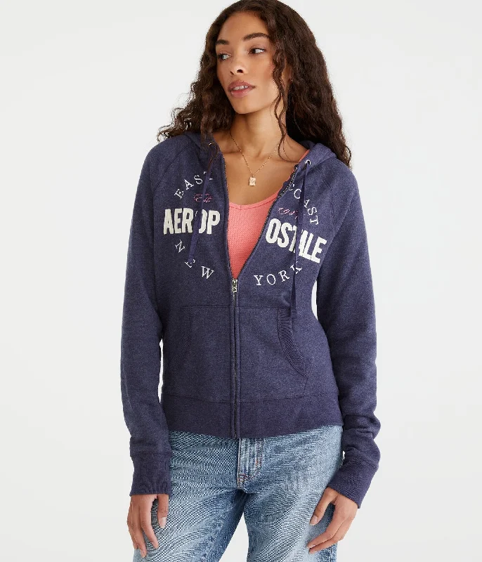 Aeropostale East Coast Full-Zip Hoodie Elegant Style