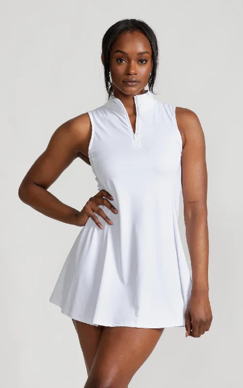 All Day Performance Dress in White Huge Savings On Parisian Styles