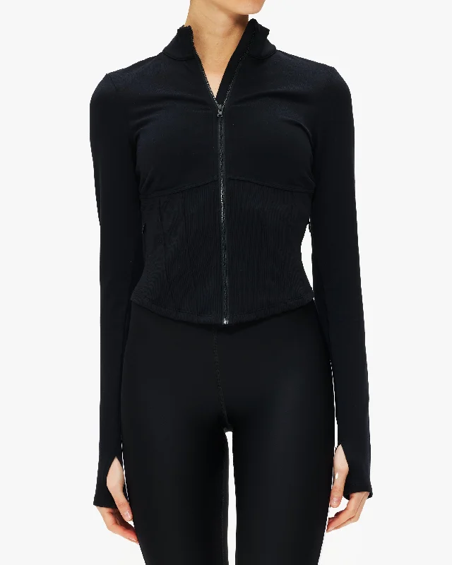 Alo Yoga Corset Full Zip Jacket Quality Wear