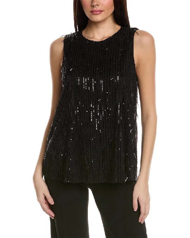 Anne Klein Sequin Mesh Shell Style Versatile Women's Collection