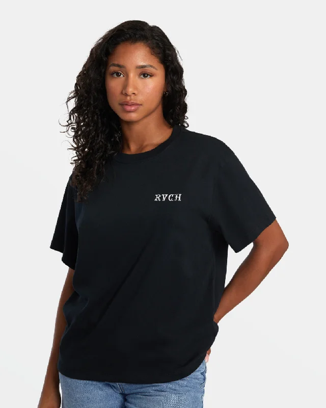 Astral Plain Tee - RVCA Black New Season Fashion Preview Sale