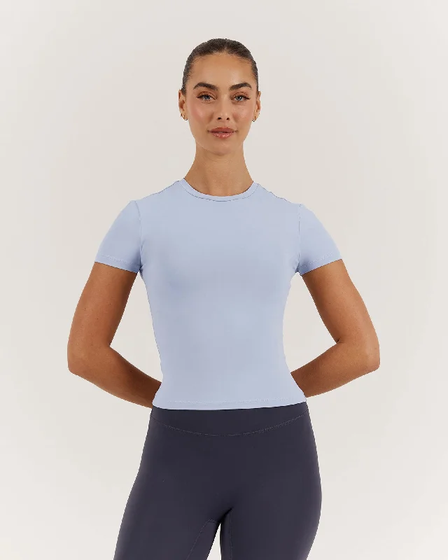 ATHLEISURE TOP - POWDER BLUE Lighten Up With Nordic Styles