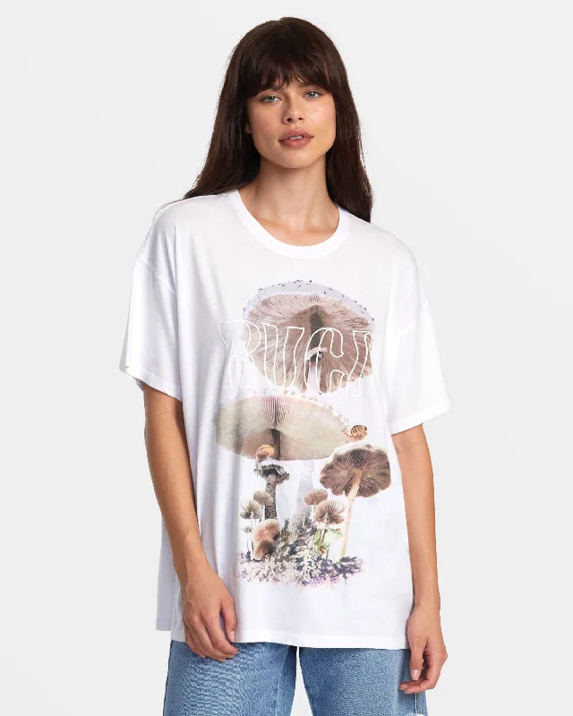 Baggie Tee Tee - White Contemporary Elegance