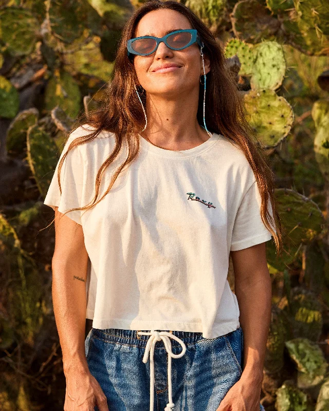 Baja Cali Cropped T-Shirt - Egret Wardrobe Upgrade