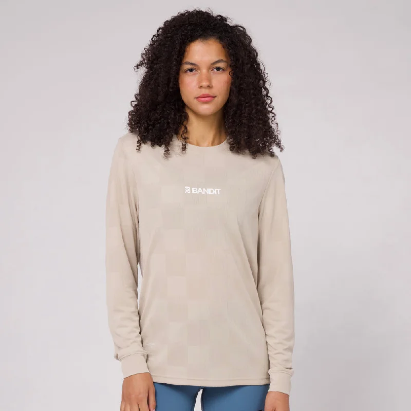 Bandit Cheque Jacquard Long Sleeve - Unisex Top Brand Discounts