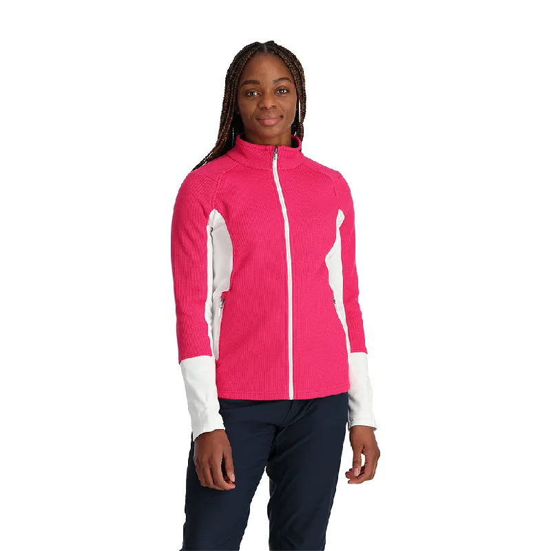 Womens Bandita Full Zip - Pink Minimalist Office - Ready Style