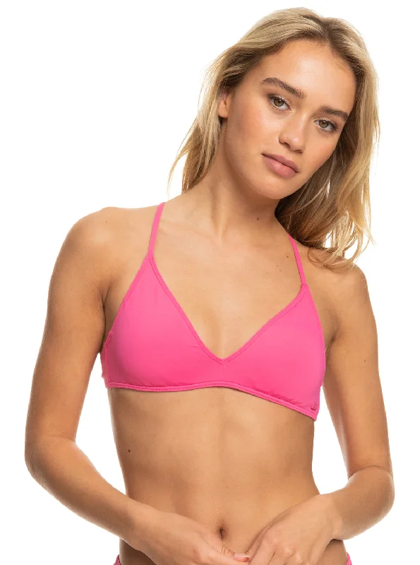 Beach Classics Athletic Triangle Bikini Top - Shocking Pink Redefining Women's Fashion