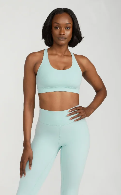 Beyond V2 Sports Bra in Pastel Turquoise Seasonal Trend