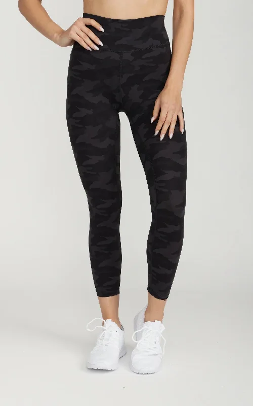 Bliss Legging 23" in Black Camo Trendy Urban Attire