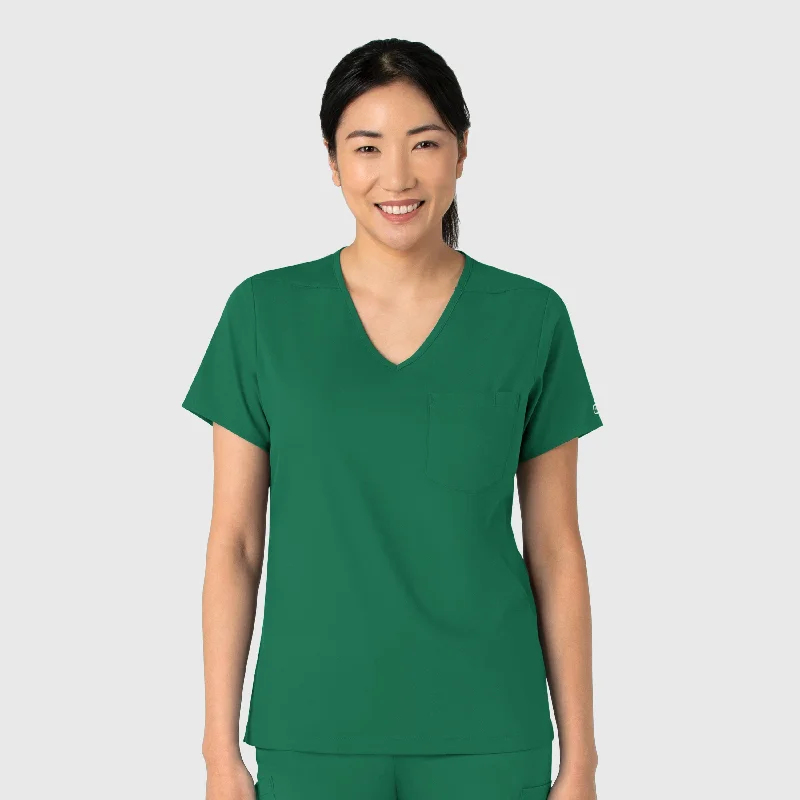 Boundless Women's Tuck-In Scrub Top - Hunter Exquisite Craftsmanship