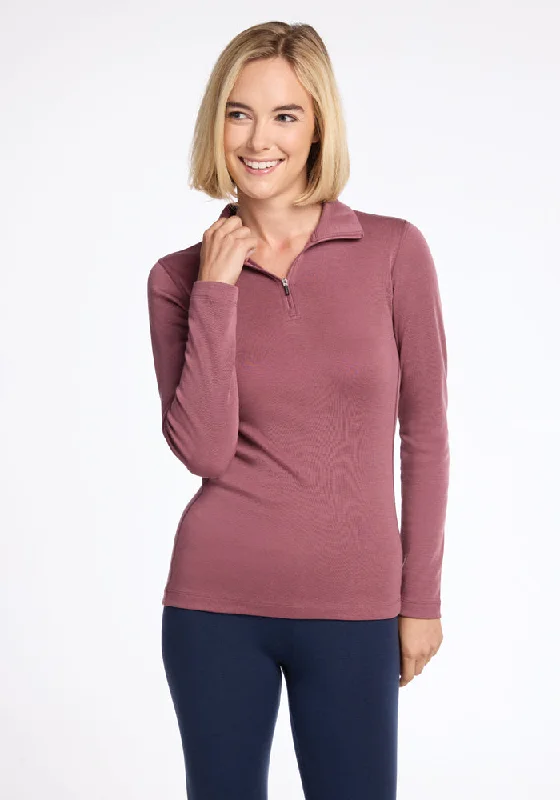 Brooke 1/4 Zip - Wild Ginger Big Savings On Minimalist Office Styles