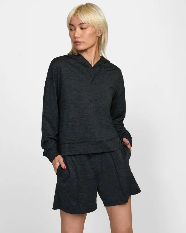 C-Able Cropped Workout Hoodie - Black Enjoy Discount