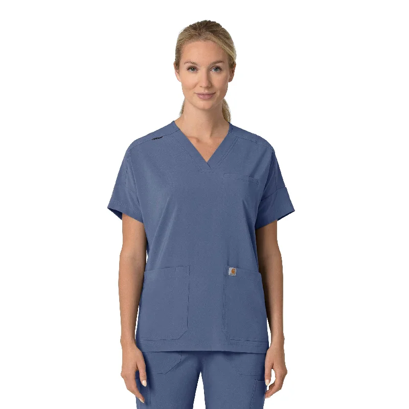 Carhartt Force Cross-Flex Women's Oversized V-Neck Scrub Top - Riverside Discover Now