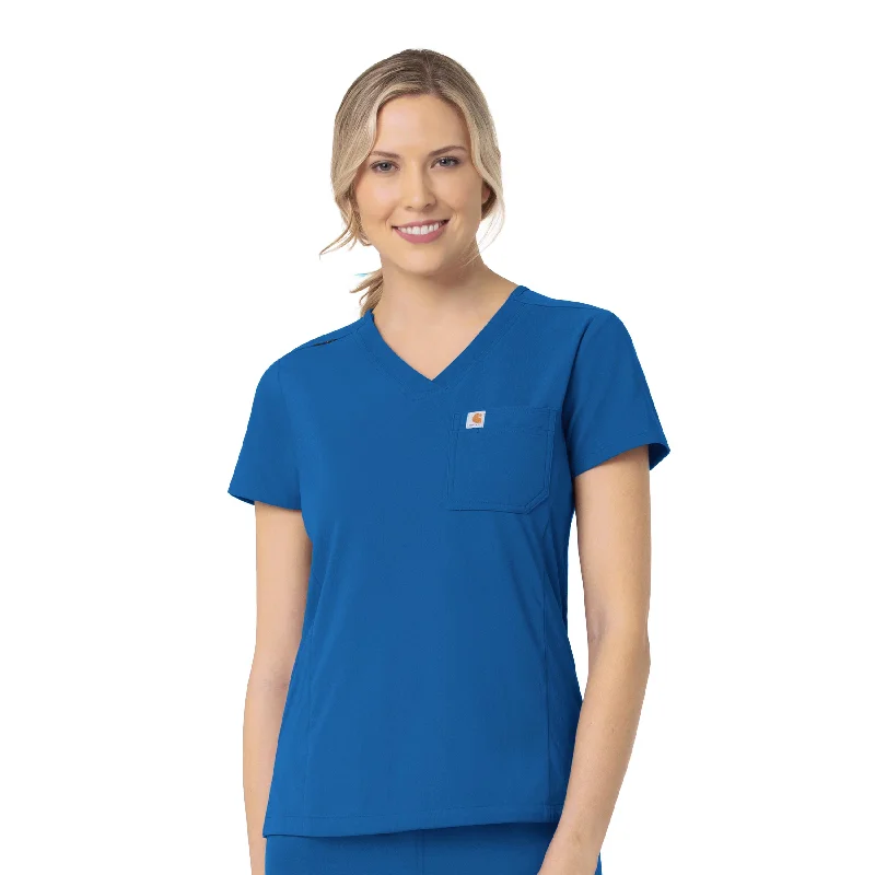 Carhartt Rugged Flex Peak Women's Tuck-In Scrub Top - Royal Style Without Limits