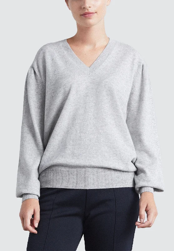 Cashmere V Neck Sweater | Foggy Modern Women's Fashion