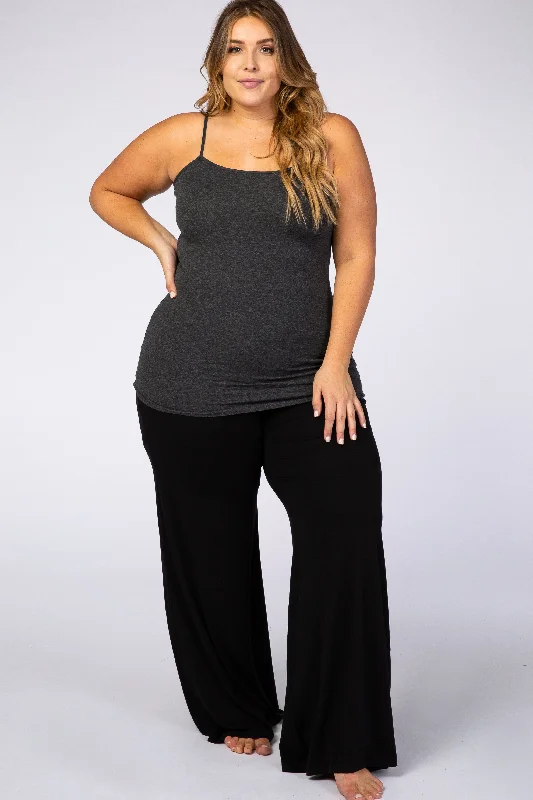 Charcoal Solid Plus Cami Redefining Women's Fashion