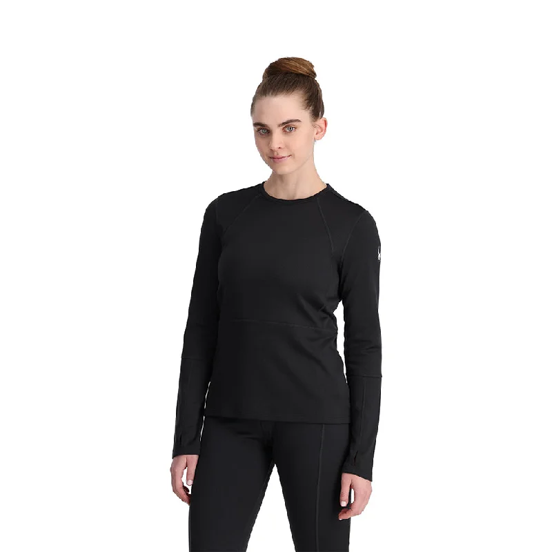 Womens Stretch Charger Crew - Black Sustainable Fashion Extravaganza