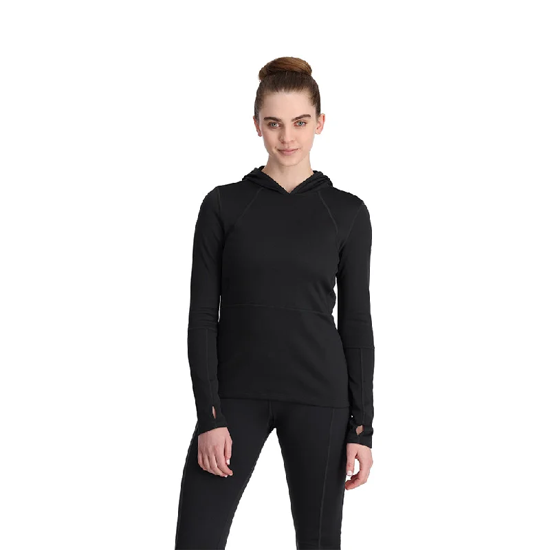 Womens Stretch Charger Hoodie - Black Eco Friendly Fashion Sale