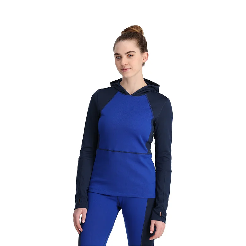 Womens Stretch Charger Hoodie - Electric Blue Big Discounts