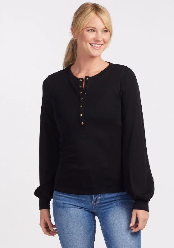 Charlotte Puff Sleeve Top - Black - Early BFCM Daily Deal Day 9! Shop Sales