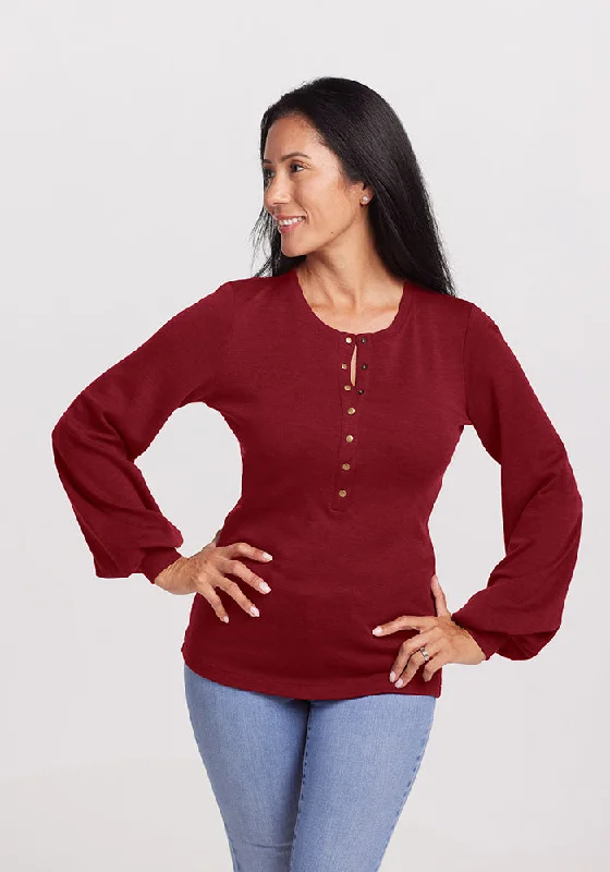 Charlotte Puff Sleeve Top - Sweet Pepper - Early BFCM Daily Deal Day 9! Fashion Forward