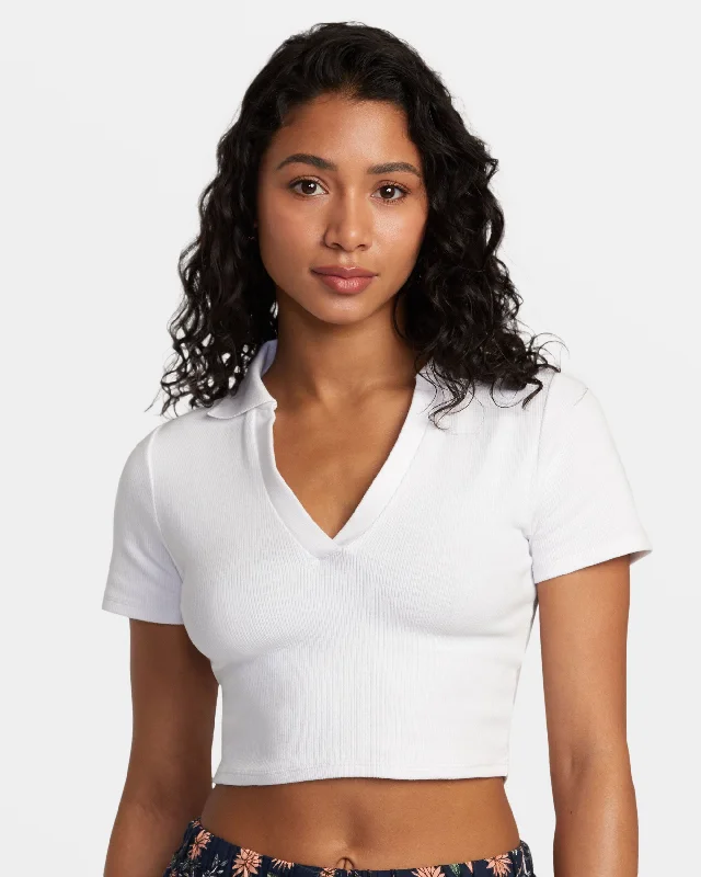 Selects Chase Polo Knit - Whisper White Gift Ideas