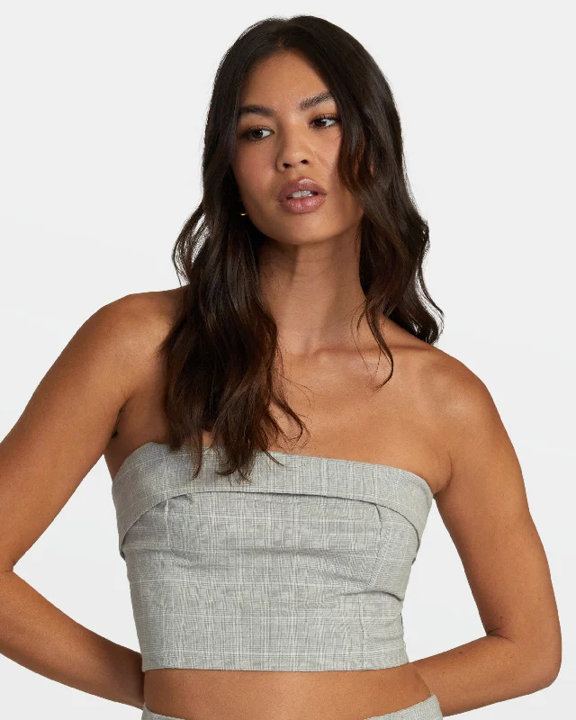 Claire Tube Top - Dark Khaki Comfort Centric Apparel