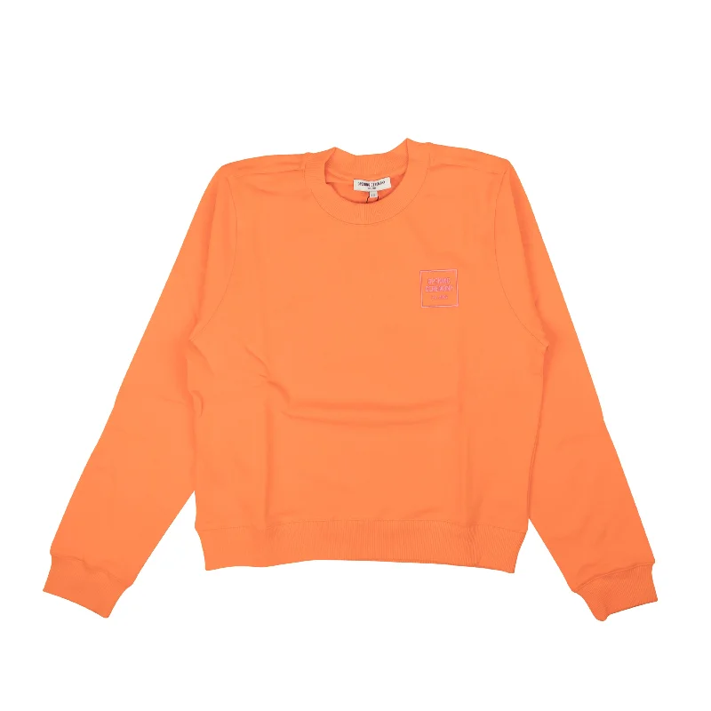 Clementine Orange Mini Box Logo Sweatshirt Flash Sale, Don't Miss