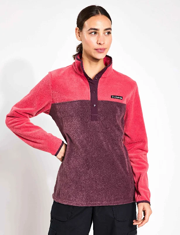 Benton Springs Half Snap Pullover - Daredevil/Moonvista Fashion Sale