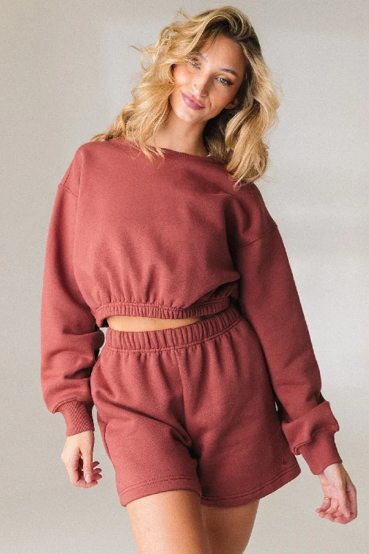 Vitality Cozy Crop Crew - Rosewood Exclusive Sale