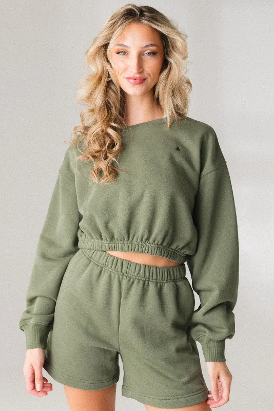 Vitality Cozy Crop Crew - Willow Chic Outfits