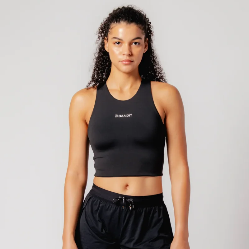 Stamina™ Race Crop - Black Coastal Beach - Inspired Style