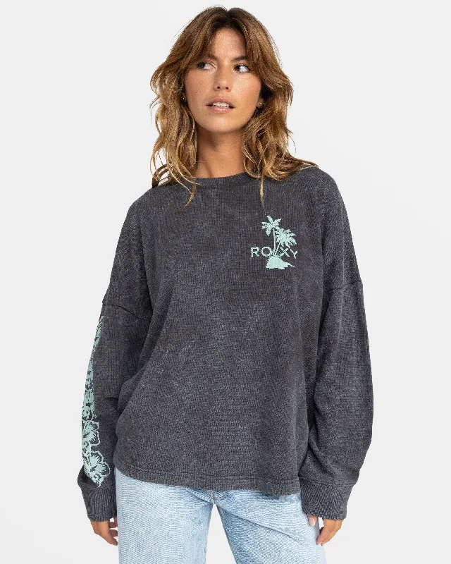 East Side Long Sleeve Top - Phantom Casual Yet Stylish Separates