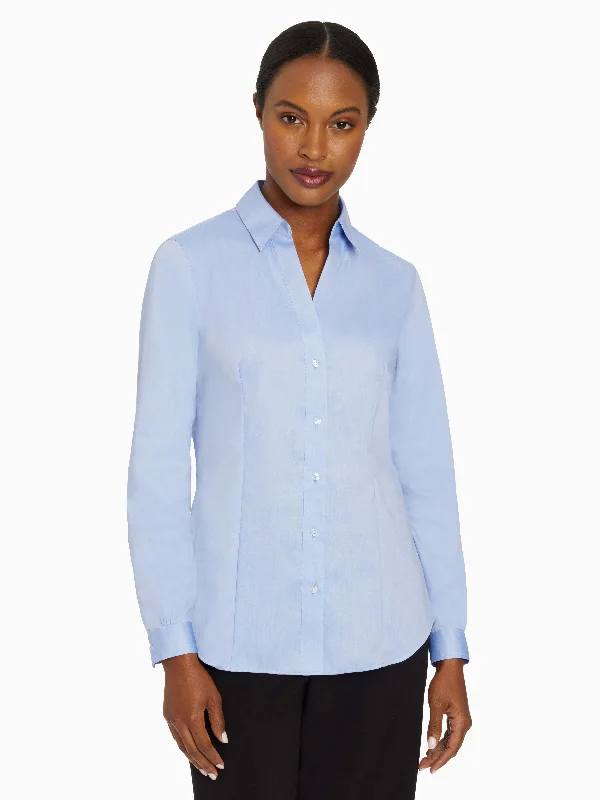 Easy-Care Button-Up Shirt Bid Farewell To The Old Season