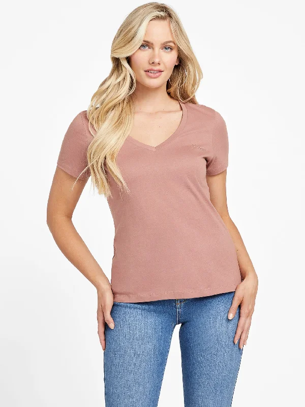 Eco Finny V-Neck Tee Season Transition Versatile Wear Clearance