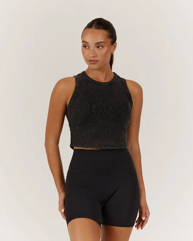 EMERSON CROP TANK - BLACK Style Upgrade