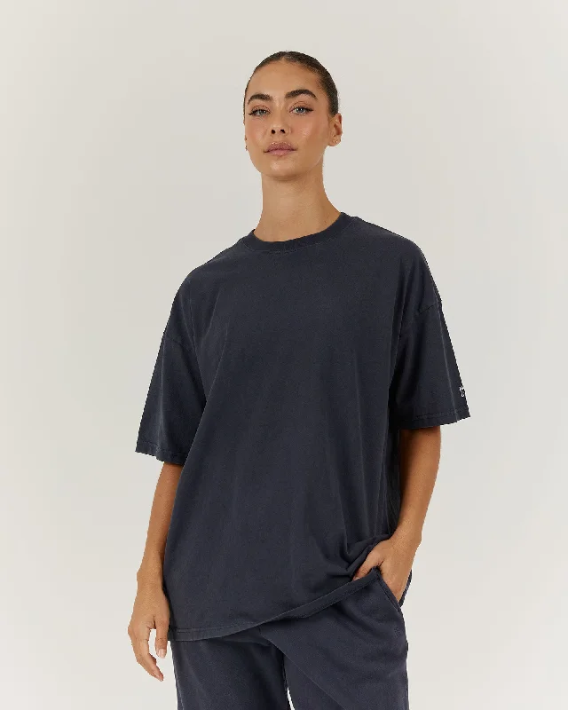 ESSENTIALS TEE - FADED SLATE Trendy And Individual Women's Fashion