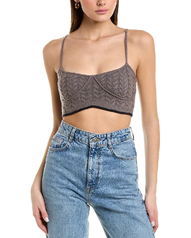 Favorite Daughter Cable Wool-Blend Bra Chic And Trendy