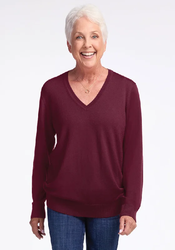 Francesca Sweater - Cabernet Crush Hot Trends