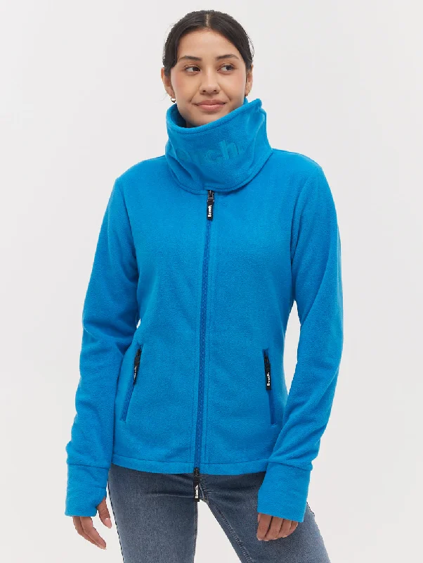 Funnel Microfleece Wrap Neck Zip-Up Pastel Styles